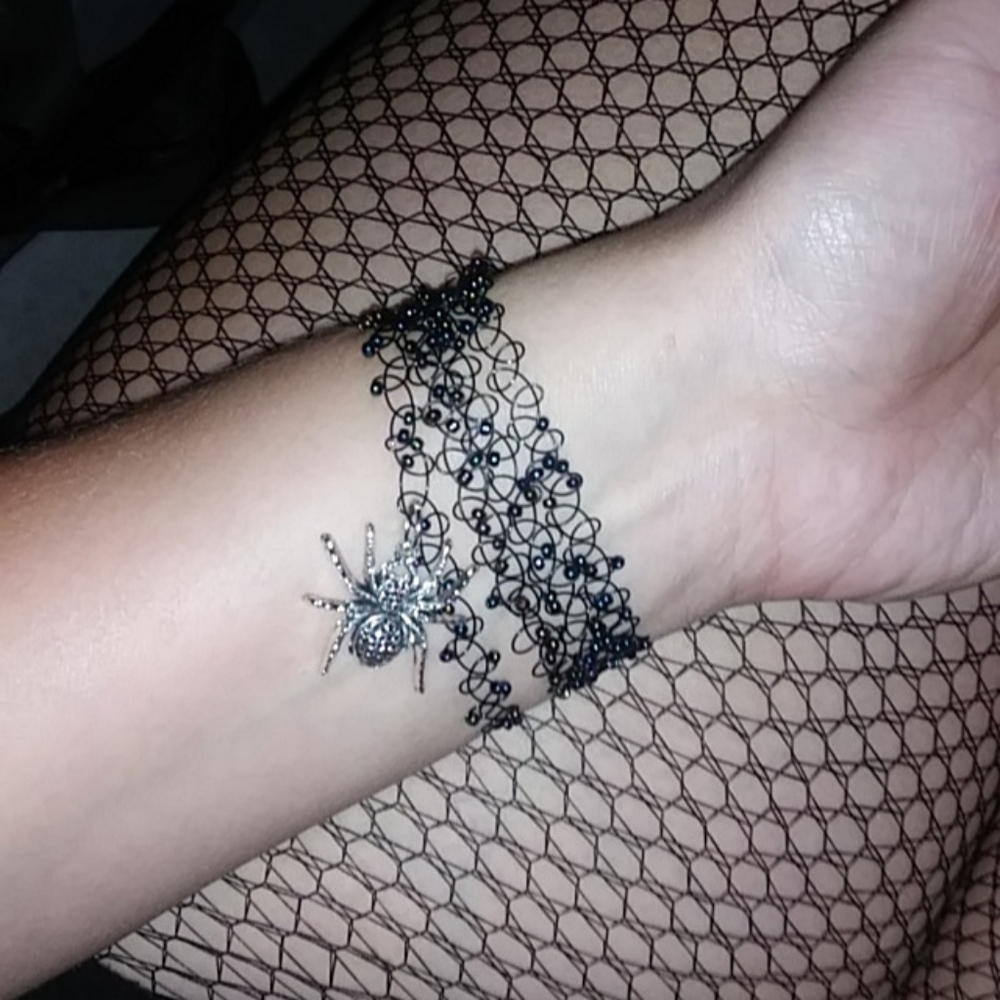 Halloween 🎃Spider🕷🕸Tattoo choker style b